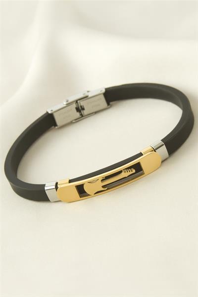 Gitar Deri Çelik Bileklik