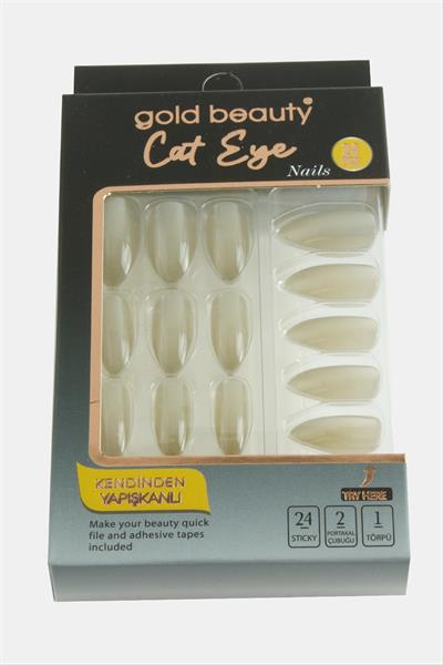 Gold 24lü Kedi Gözü Takma Tırnak