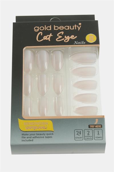 Gold 24lü Kedi Gözü Takma Tırnak