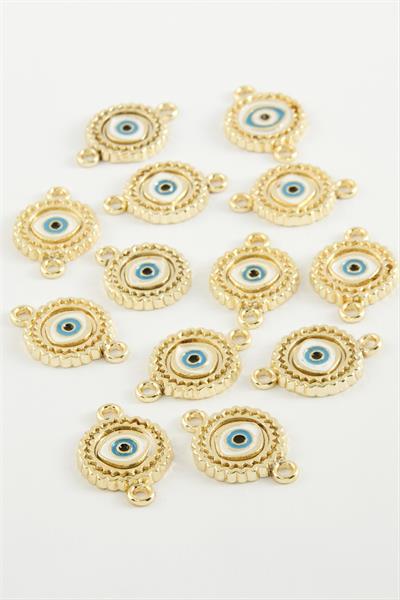 Göz Çift Kulplu Mineli Bileklik ve Kolye Ucu Aparatı 1 Adet