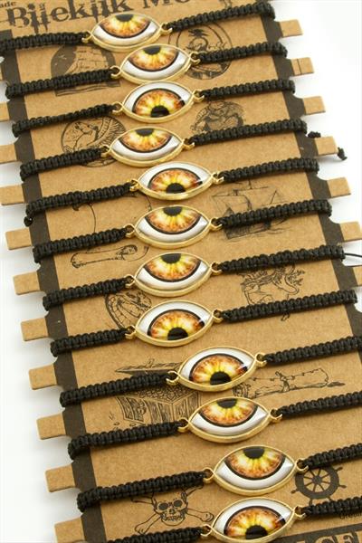 Göz Makrome Örgülü Bileklik