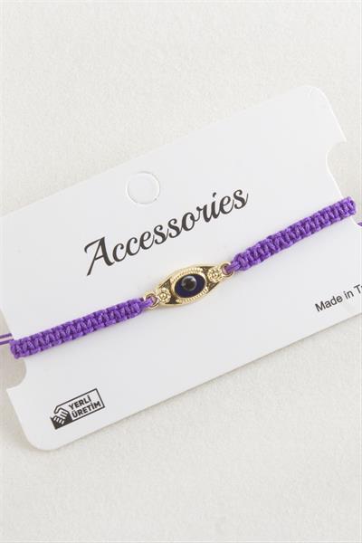 Göz Makrome Örgülü Bileklik