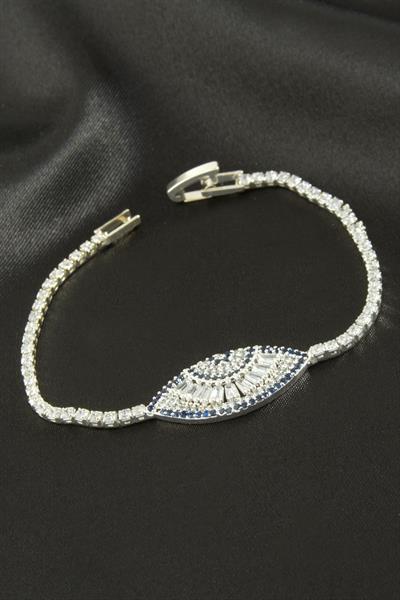 Göz Zirkon Taşlı Çocuk Bileklik 16 cm
