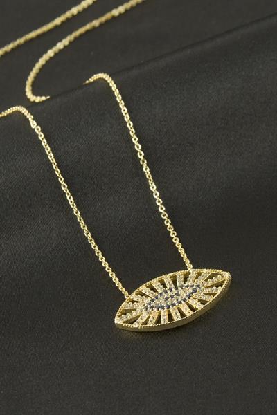 Göz Zirkon Taşlı Kolye