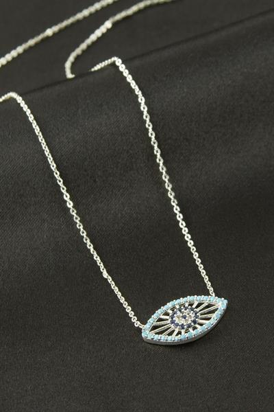 Göz Zirkon Taşlı Kolye