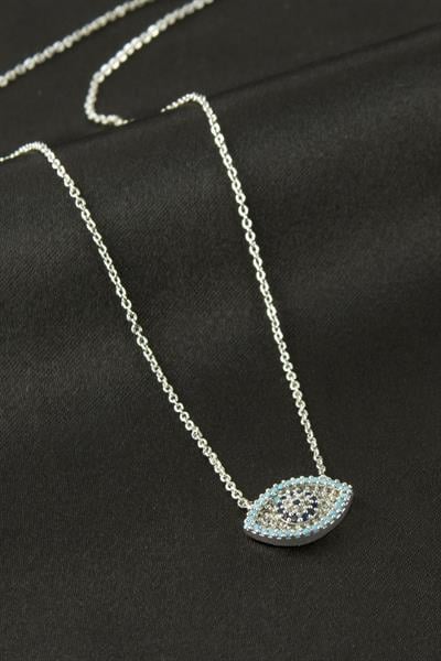 Göz Zirkon Taşlı Kolye