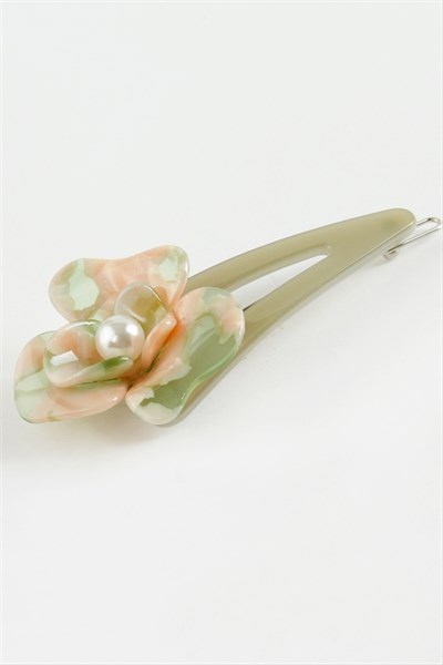 Gül İnci Klipsli Toka