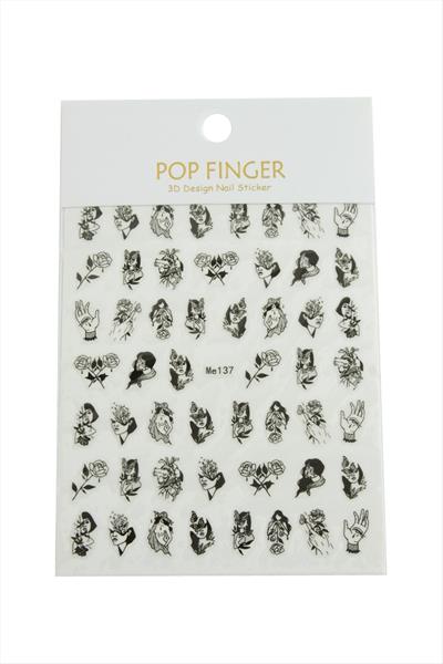 Gül Kız Tattoo Dövme Sticker