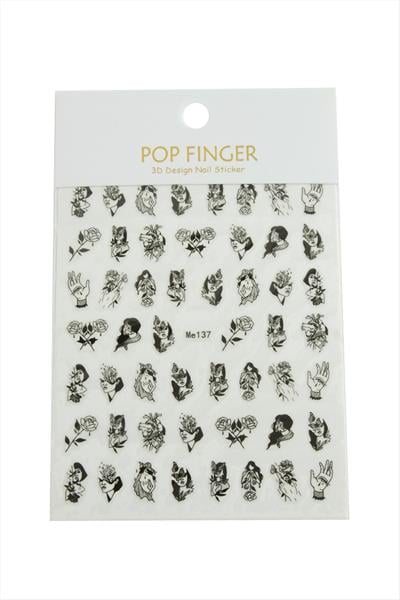 Gül Kız Tattoo Dövme Sticker