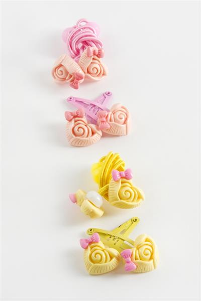 Gül Pens Lastikli Toka 4 Adet