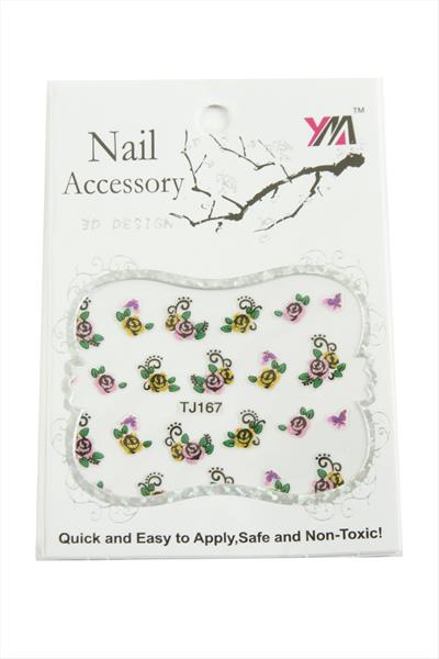 Gül Tırnak Aksesuarı Tattoo Sticker