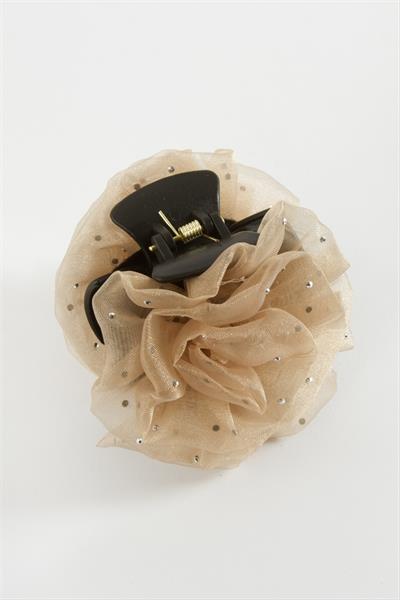 Gül Tüllü Mandal Toka 8 cm