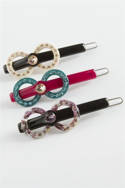 Halka Taşlı Klipsli Toka