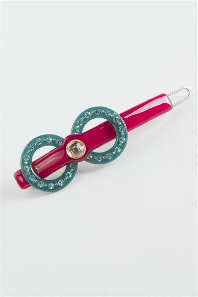 Halka Taşlı Klipsli Toka