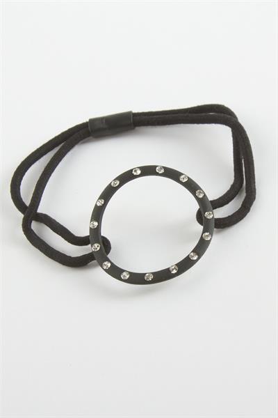 Halka Taşlı Lastikli Toka