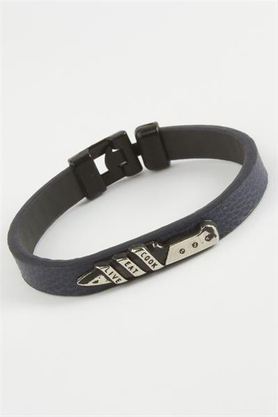 Hançer Kaliteli Suni Deri Bileklik