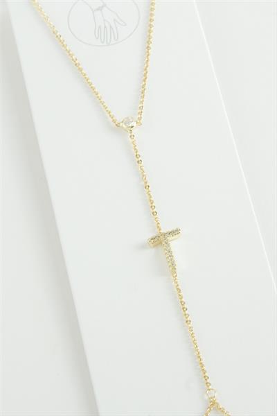 Harf Zirkon Taşlı Lüks Çelik Şahmeran