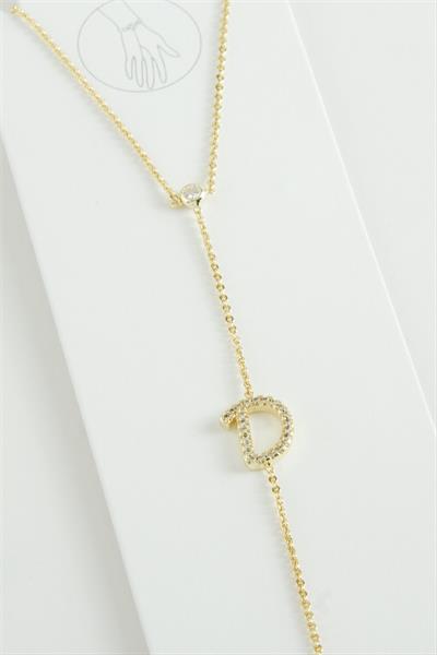 Harf Zirkon Taşlı Lüks Çelik Şahmeran