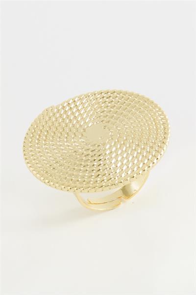 Hasır Görünümlü Metal Yüzük