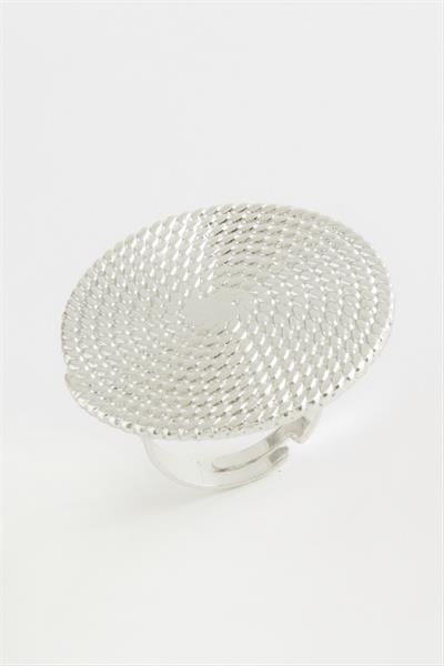 Hasır Görünümlü Metal Yüzük