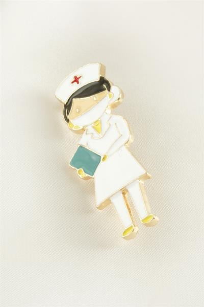 Hemşire Mineli Broş