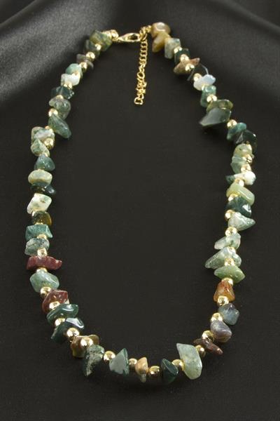 Hint Akik Kırık Doğaltaş Kolye