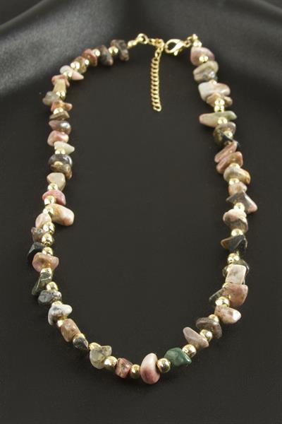 Hint Akik Kırık Doğaltaş Kolye