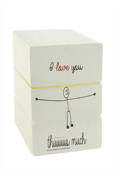 I Love Yazılı Bileklik Kartı 200 Adet