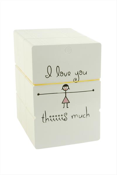 I Love Yazılı Bileklik Kartı 200 Adet