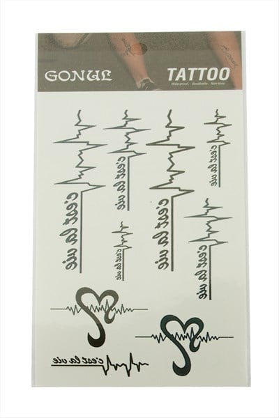 İmzalı Tattoo Dövme Sticker
