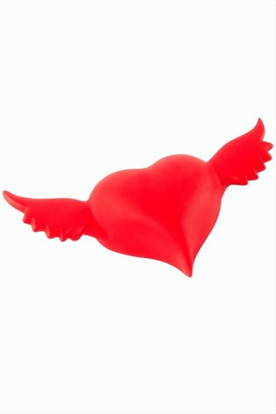 Işıklı Kırmızı Kanatlı Kalp Led Lamba 15 cm