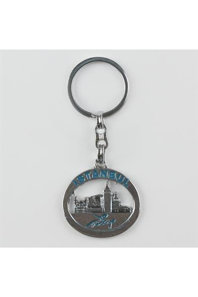 İstanbul Figürlü Metal Anahtarlık