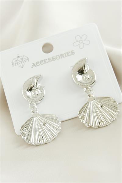 İstiridye Metal Küpe