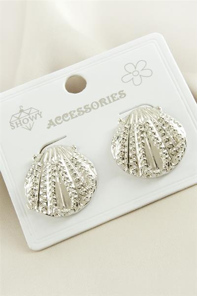 İstiridye Metal Küpe