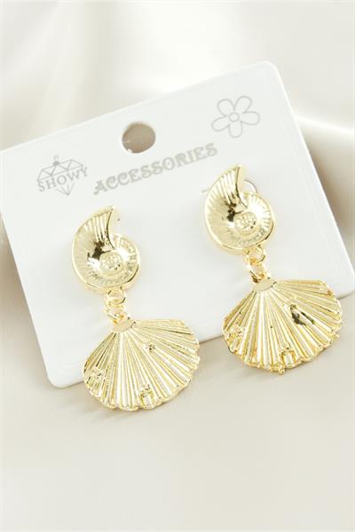 İstiridye Metal Küpe