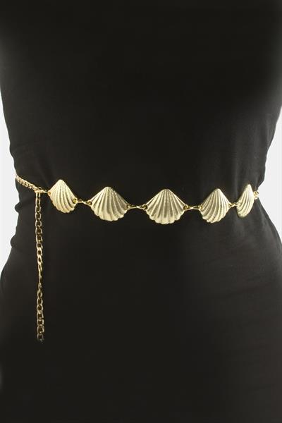 İstiridye Metal Zincir Kemer