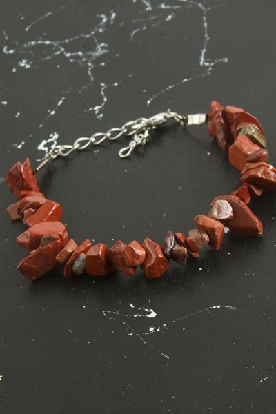 Jasper Kırık Doğaltaşlı Bileklik