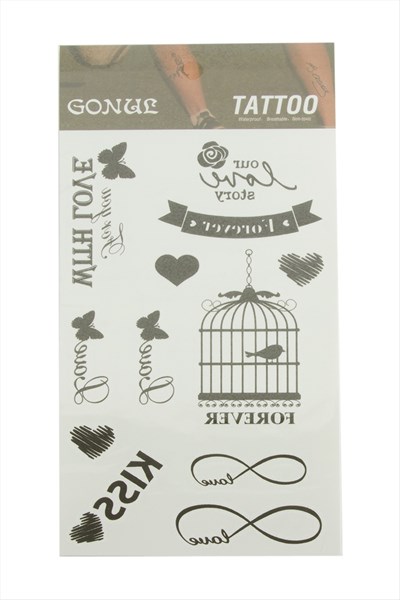 Kafes Tattoo Dövme Sticker