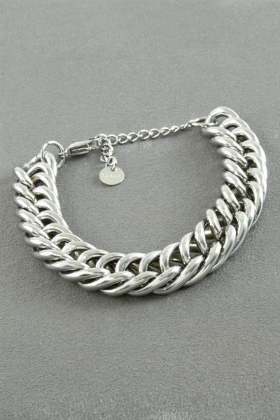 Kalın Zincir Lüks Çelik Bileklik