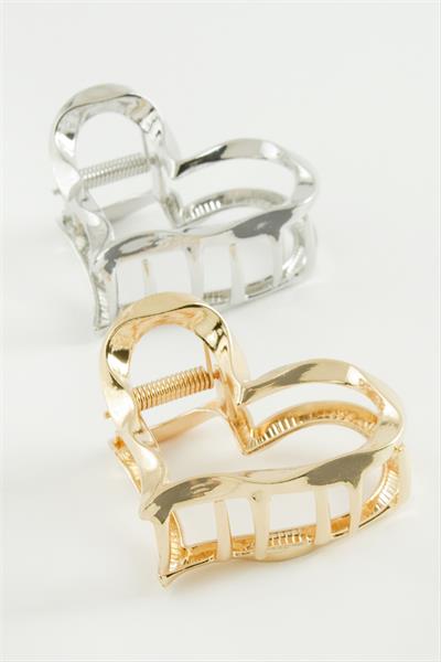 Kalp Burgulu Metal Mandal Toka 6 cm