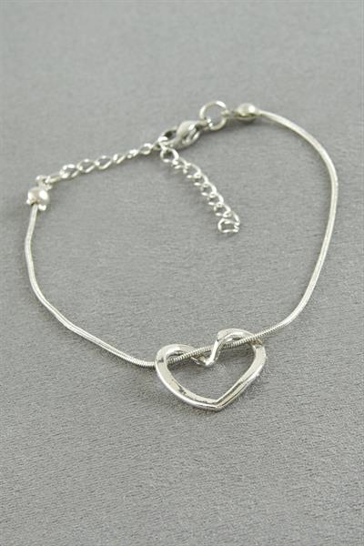 Kalp Çelik Bileklik