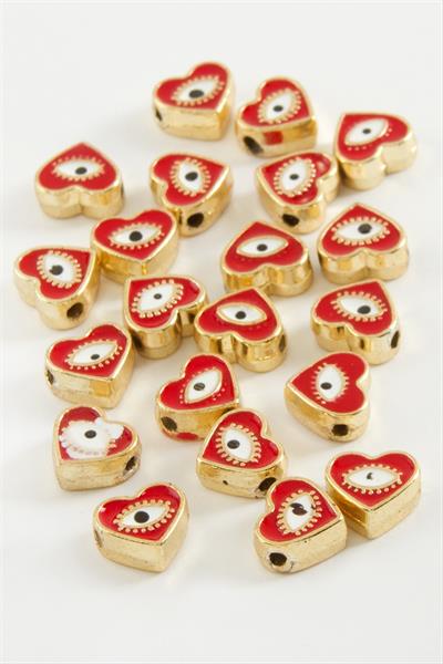 Kalp Göz Mineli Bileklik ve Kolye Ucu Aparatı 1 Adet