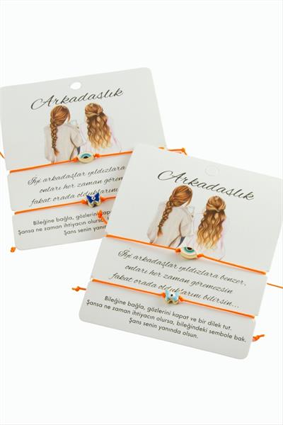 Kalp İp Bileklik 2 Adet