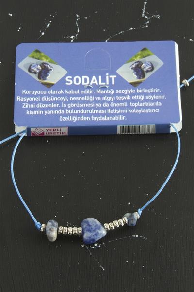 Kalp Karışık Doğaltaş Bileklik