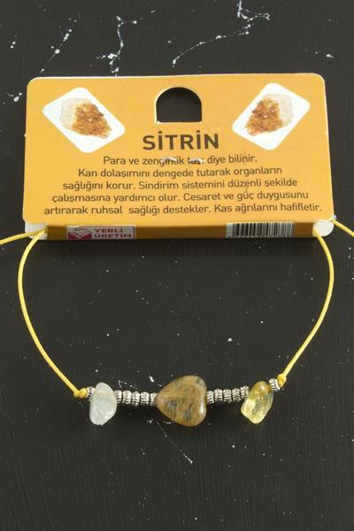 Kalp Karışık Doğaltaş Bileklik