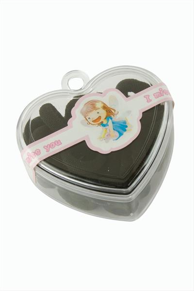 Kalp Kutulu Havlu Toka 25 Adet