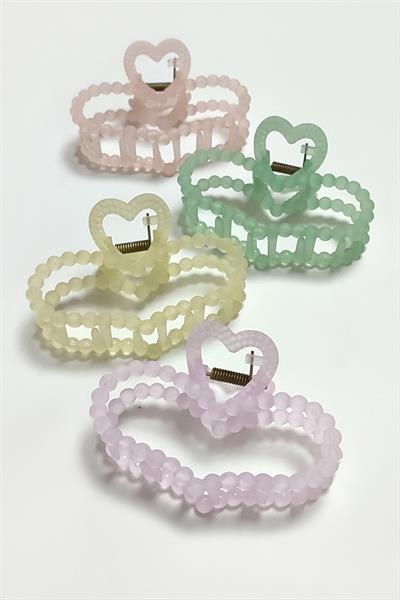 Kalp Renkli Mandal Toka 9 cm