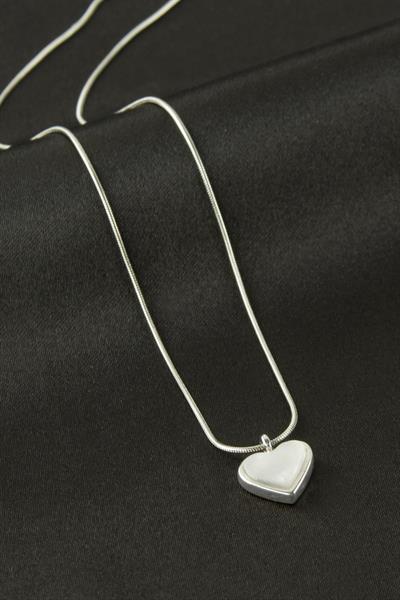 Kalp Sedef Talı Kolye