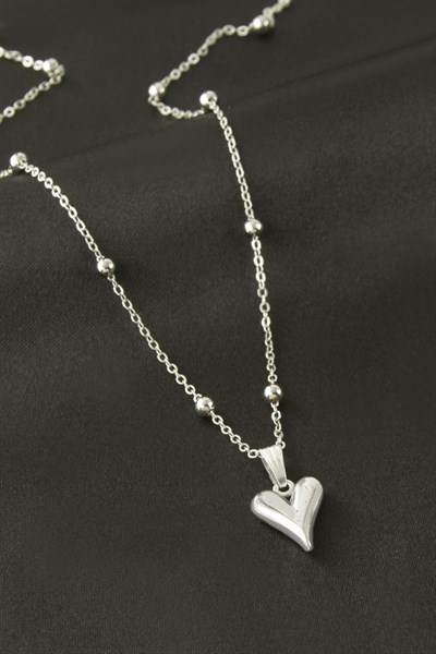 Kalp Şekilli Uçlu Kolye