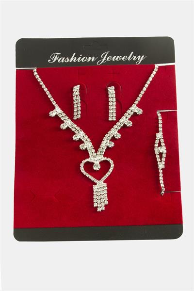 Kalp Suyolu Set Kolye